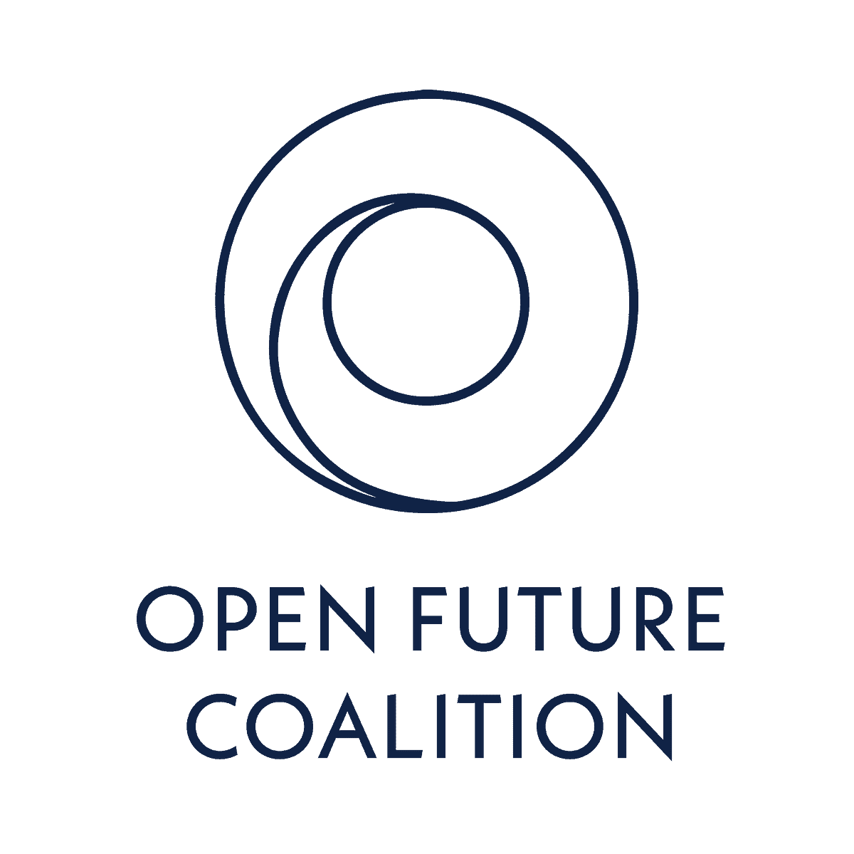 Open Future Coalition logo with circular design and text.